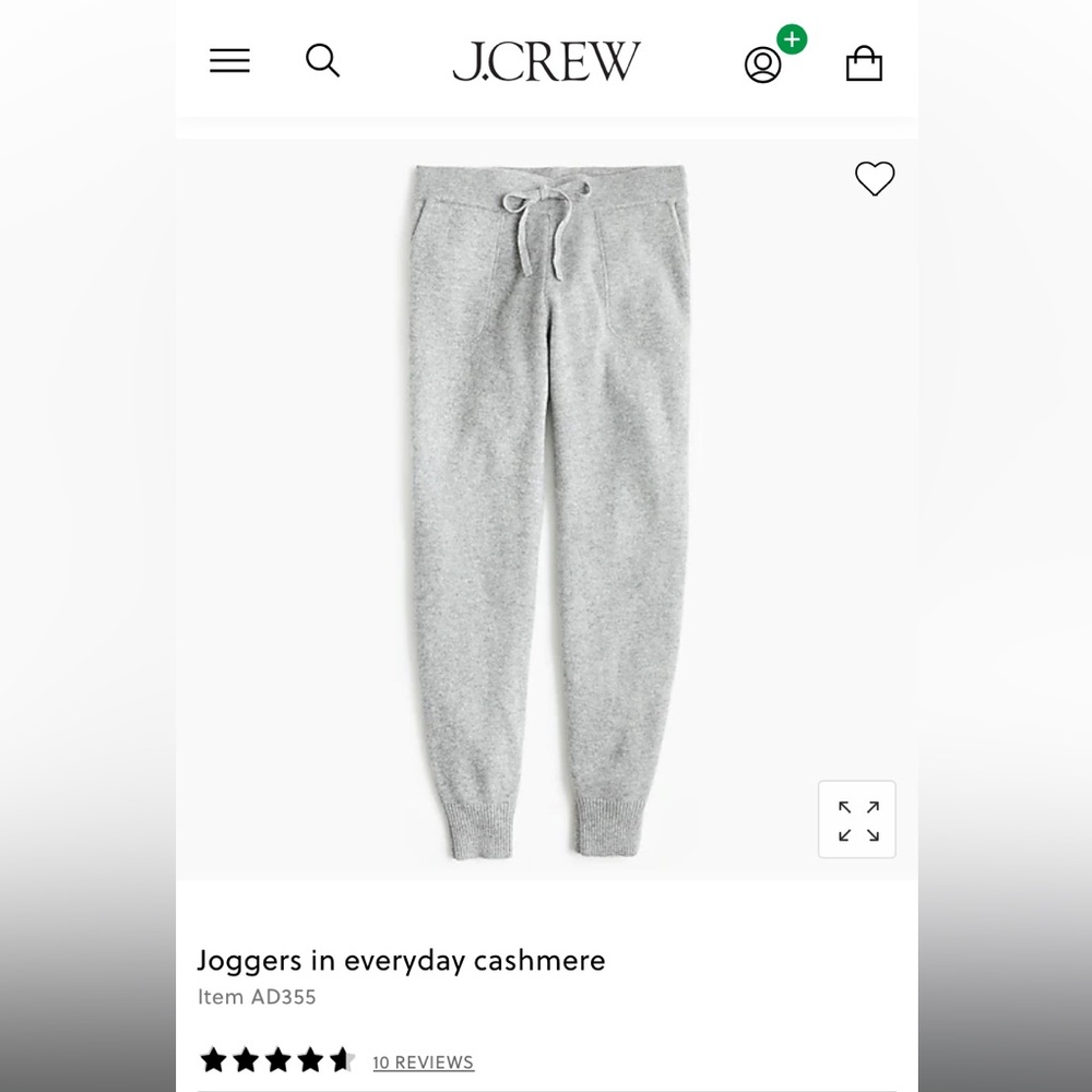 J Crew Everyday Cashmere Joggers